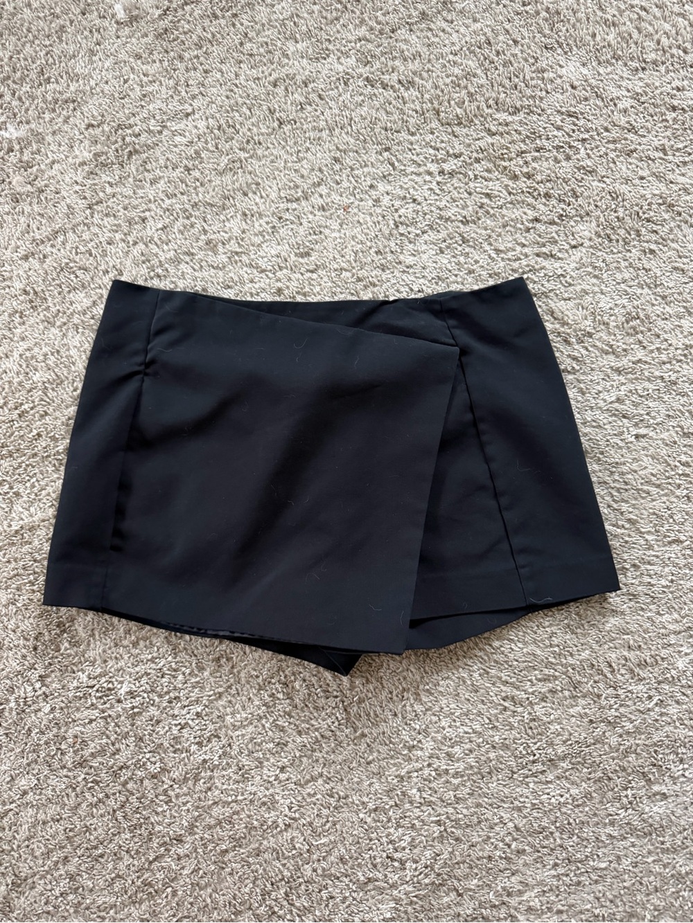 Express Black Wrap-Front Skort Shorts